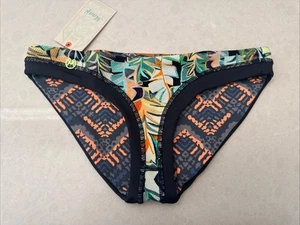 New Rare Maaji Women Sz Medium Disco Nights Reversible Bikini Bottom Swimwear - Picture 1 of 5