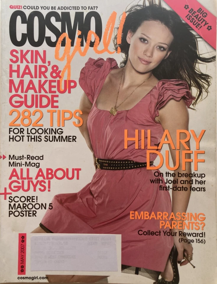 HILARY DUFF May 2007 COSMO GIRL! Magazine KRISTEN STEWART / ADAM LEVINE Foto 1 de 1