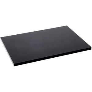 Plymor Black Acrylic Rectangular Display Base, 6" W x 4" D x 0.25" H - Picture 1 of 1