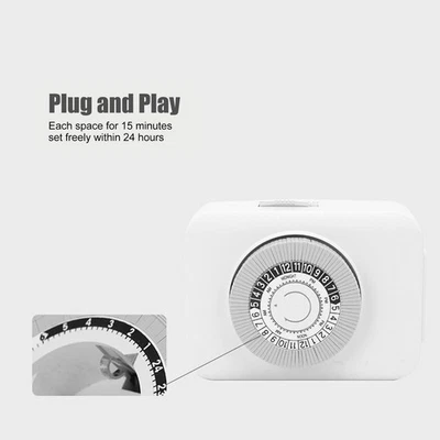 Timer Steckdose Mechanische 24h 15min Schrittweite Präzise Countdown Timer CH - Bild 1 von 4
