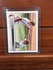 2022 Topps #159 Shohei Ohtani/Mike Trout Los Angeles Angels Team Card- Free Ship - Picture 1 of 2