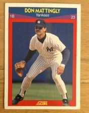 1990 Score Superstars Don Mattingly Baseball Card 10 Yankees 1B Mid-Grade GD O/C