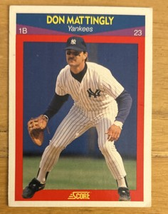 1990 Score Superstars Don Mattingly Baseball Card 10 Yankees 1B Mid-Grade GD O/C