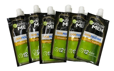 6x7ml Garnier Men Whiten Oil Face Brightens Serum Cream 12Hr Oil Control - Imagem 1 de 4