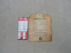 40 unbenutzte Veedol Flying A Service Station Ölschmiermittel zuletzt gewartet Stickerbuch - Bild 1 von 12