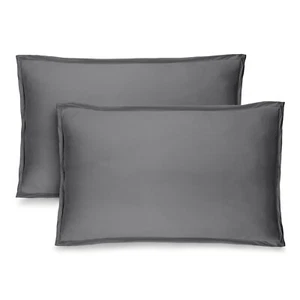 Premium 1800 Ultra-Soft Microfiber Pillow Sham Covers (Set of 2) by Bare Home - Picture 1 of 120