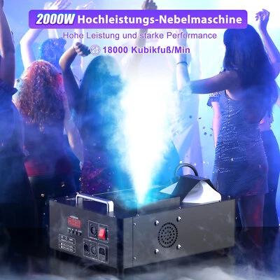 YOKEN BAR COLOURFUL STAGE LIGHT Máquina de niebla 2000W DMX Fog Machine humo RGB LED luz de escenario vertical Upspray