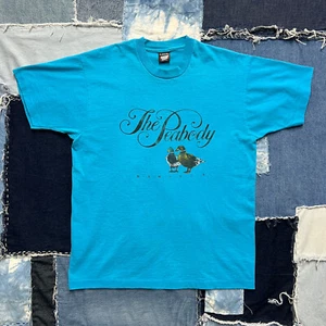 Vintage 80s Peabody Hotel Memphis T-Shirt XL Teal Ducks Tennessee Screen Stars - Bild 1 von 12
