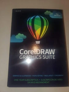 NEW Corel DRAW Graphics suite - 1 Year Suscription - Sealed Box. - Zdjęcie 1 z 7