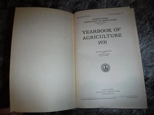 YEARBOOK OF AGRICULTURE 1931 UNITED STATES DEPT OF AG - Picture 1 of 12