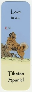 TIBETAN SPANIEL BEAUTIFUL DOG BOOKMARK SAME IMAGE BOTH SIDES GREAT GIFT - Picture 1 of 1