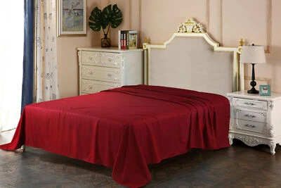 LuxuryStyle 100%EgyptianCotton FlatSheet TC 800/1000  US-All Size & Solid Colors - Image 1 of 4