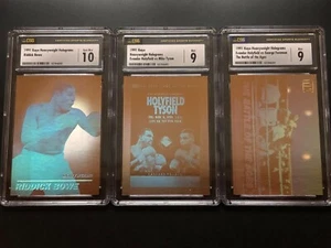 1991 Kayo Boxing Gold Hologram (10) Card Set CSG Graded Set - Mike Tyson Mint 9 - Picture 1 of 5