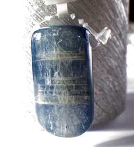 Schmuck-stck Disthen Kyanit gebohrt Stein Anhänger verschiedene Formen blau - Picture 1 of 10