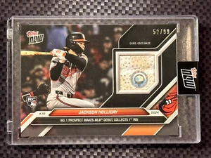 2024 JACKSON HOLLIDAY Topps Now /99 Black Orioles RC Game Used Base Relic #61B - Picture 1 of 2