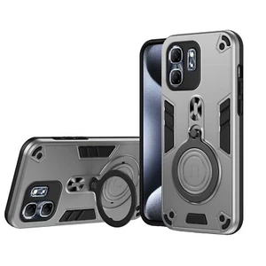 For Infinix Hot 50i / Smart 9 4G 6.7" Hybrid Ring stand Armor Back TPU+PC case - Picture 1 of 27