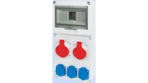RSE-03 switchboard, window, 8 modules, wired 2x32A 3P+N+E 400V, 3x16A 2P+ /T2UK - Picture 1 of 1