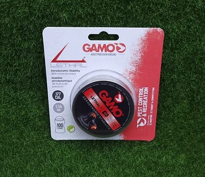 Paquete de 100 pellets de caza sin plomo falda de polímero Gamo Lethal .177 Cal - 632274054 Foto 1 de 2