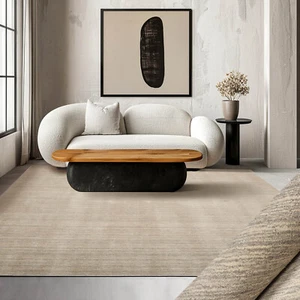 LoomBloom Multi Sizes Beige Hand Woven Textured New Zealand Wool Area Rug - Picture 1 of 82