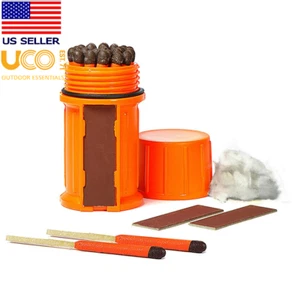 UCO Stormproof Match Kit with Waterproof Case x 25 Count with 3 Strikers - Picture 1 of 7