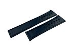 22mm Navy Blue Genuine Leather Sport Strap FITS Tag Heuer watch Buckle Clasp