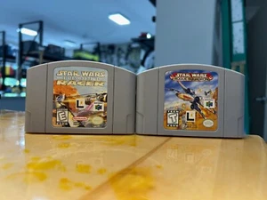 Star Wars Rogue Squadron & Racer Episode 1 (N64, Nintendo) Authentic Tested - Picture 1 of 2