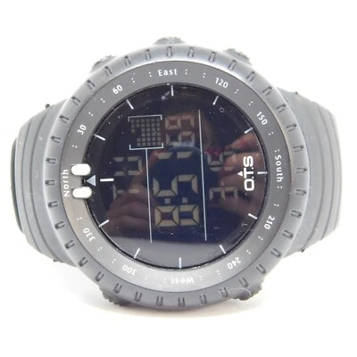 Reloj Digital Hombre O.T.S T7005G Tono Negro Cuarzo Batería Nueva Foto 1 de 4