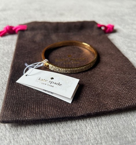 NUOVO Bracciale Kate Spade New York in Cristallo POUCH + ETICHETTA ORIGINALE