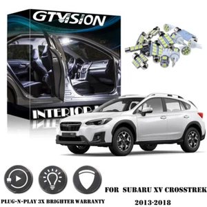 8x Kit de equipamiento interior de luz LED blanca para Subaru XV Crosstrek 2013-2018 + HERRAMIENTA - Imagen 1 de 8