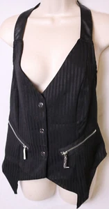 Women's Killstar Office Riot Vest [Pinstripe] Size 2XL NWT - Picture 1 of 3