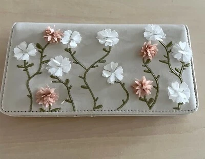 Disney Minnie Mouse Flor Tallos Diseño Floral Doble Plegable Cartera Caja Almuerzo Exclusivo Foto 1 de 3