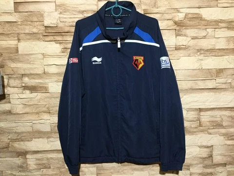 WATFORD 2010 2012 FOOTBALL SOCCER TRACK JACKET BURRDA Sz M Cover
