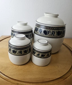 MIKASA INTAGLIO ARABELLA - 4 Cannister Set - Picture 1 of 9