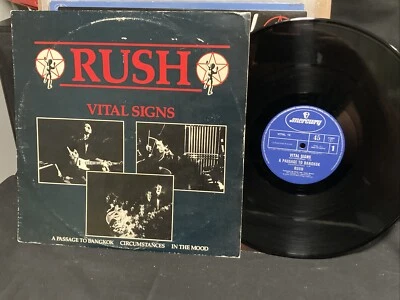 VG+ Rush ~ Vital Signs ~  Vintage UK IMPORT Maxi Single EP/LP  Mercury VITAL 12” - Image 1 of 4