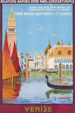 Venice Italy 1920s Vintage Style Travel Wall Art Home Decor - POSTER 20"x30"