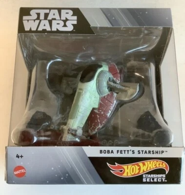 NUEVO Mattel HHR17 Hot Wheels Star Wars Starship Select BOBA FETT STARSHIP DieCast Foto 1 de 2