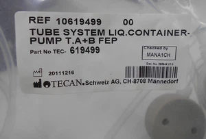 Tecan Part No. 10619499 Tube System Liquid Container Pump T.A+B FEP Qty 1 - Picture 1 of 2