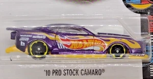 Hot Wheels 2016 #64 Purple 2010 10 Pro Stock Camaro Chevy Outlaw Racer 5/10 - Picture 1 of 3
