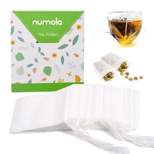 100 Pcs Disposable Tea Bags for Loose Leaf Tea Coffee Spice Herbs Filter Bags - Picture 1 of 9