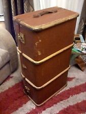Antique large traveling trunk