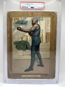 1911 T9 Turkey Red - #76 JACK JOHNSON - PSA 1 - Picture 1 of 2