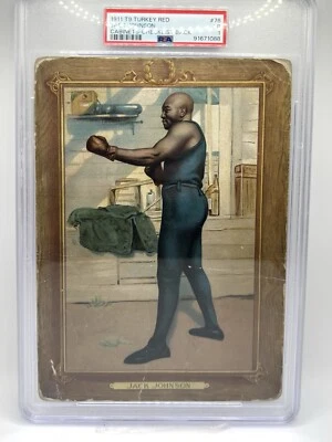 1911 T9 Turkey Red - #76 JACK JOHNSON - PSA 1 - Image 1 of 2