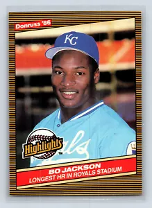 1986 Donruss Highlights Bo Jackson #43 Kansas City Royals - Picture 1 of 2