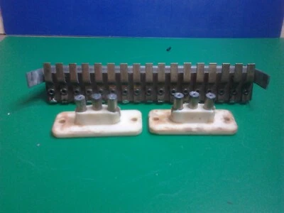 Meazzi Factotum Spares Pair Speaker Sockets + 17 Way Contact Strip Both Good  - Image 1 of 2