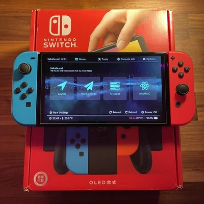 Nintendo Switch OLED - SD 256GB - Rosso/Blu - Nuova con accessori - Immagine 1 di 4