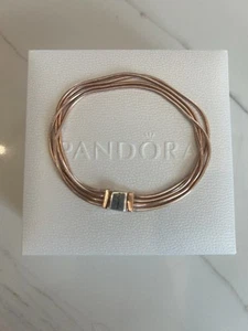 Pandora Original Bracelet. Sterling Silver With Gold 14k - Picture 1 of 4