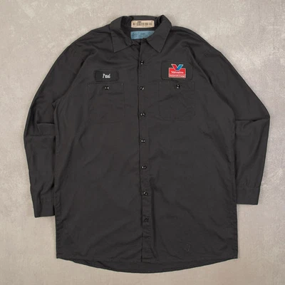 Vintage Valvoline Patch Workwear Shirt XL Men's Washed Black Company - Image 1 of 4