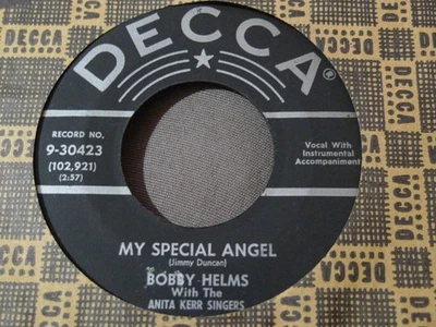 BOBBY HELMS-MY SPECIAL ANGEL-DECCA - Image 1 of 2