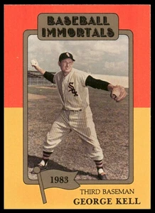 1980-87 SSPC HOF #183 George Kell Detroit Tigers - Picture 1 of 2