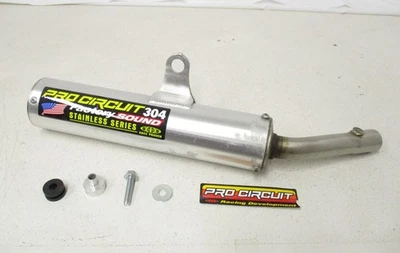 NOS Service Honda TRX250 2001 Pro Circuit Factory Sound 304 Stainless Silencer - Image 1 of 4